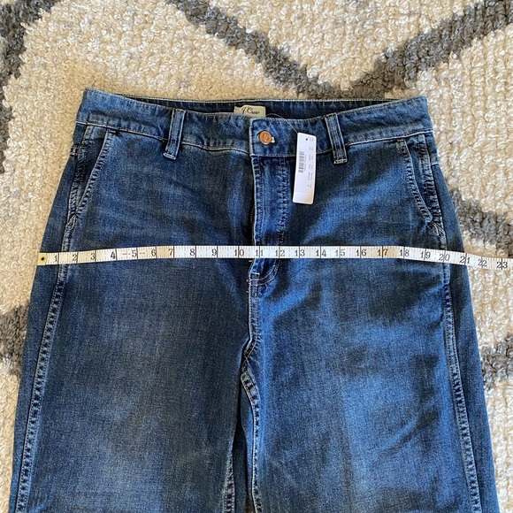 New with tags J Crew Wide Leg Trouser Jeans - Picture 5 of 6